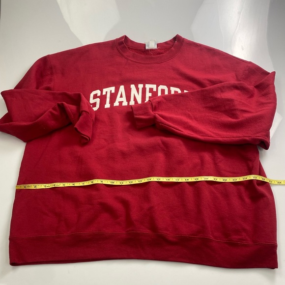 CHAMPION red “Stanford” pull over sweater p30-21 - Picture 5 of 8